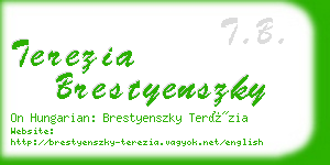 terezia brestyenszky business card
